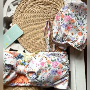 🫧MAAJI🫧 Backyard Ebony Puff Sleeve Bikini Swim Top